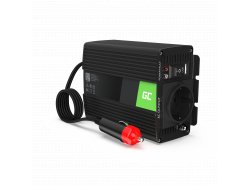 Green Cell ® inverter spänningsomvandlare 12V till 230V 150W / 300W ren sinusvåg