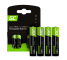 4x Ackumulatorer AAA R3 950mAh Ni-MH laddningsbara Batterier Green Cell