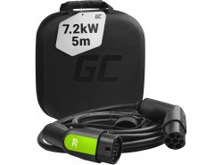 Green Cell Laddkabel Typ 2 7.2kW 32A 5m 1-Fasig för Leaf, i3, ID.3, e-Golf, e-Up!, e-208, I-Pace, UX 300e, 500e, Citigo iV