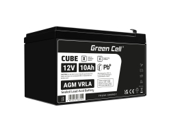 Green Cell ® AGM 12V 10Ah batteri VRLA blybatteri Unbemann UPS UPS system UPS system backup batteri